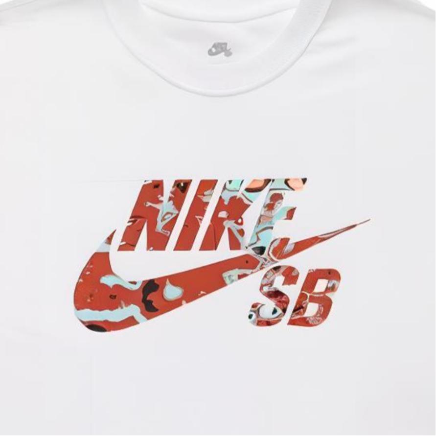 Nike Loose Fit Crew Neck Short Sleeve T-Shirt Men Tops White FJ1148-100