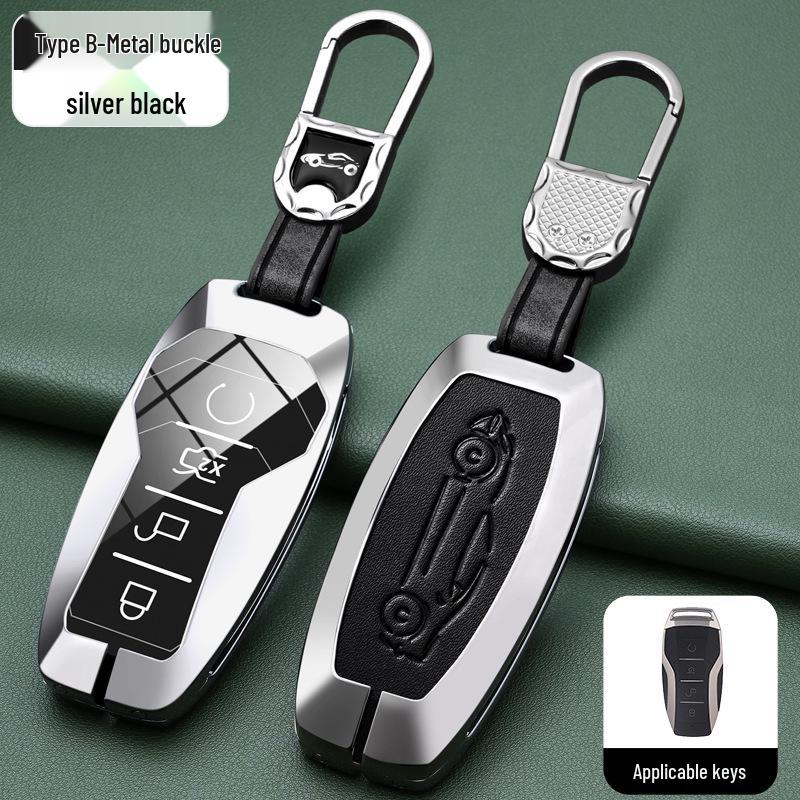 BYD Han, Tang DM, Qin PLUS, Song Pro/Max, Yuan Car Metal Key Case (2021 Model)