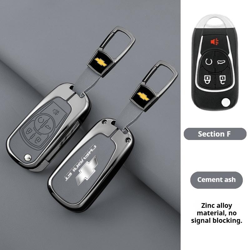Car Key Case Cover Protective Shell for Chevrolet Chevy Malibu Camaro Cruze Traverse Spark Equinox Sonic Volt Leather Keychain
