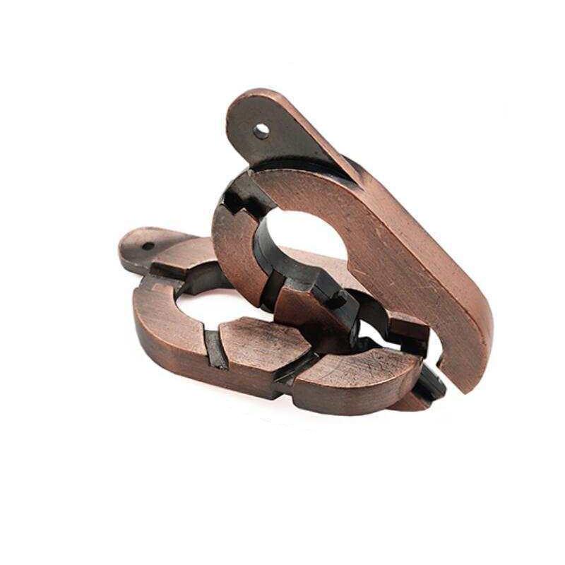 3PCS Brain Teaser Interlocking Puzzles Metal Logic Test Mind Challenge Educational Problem Solve Toys Novelty Gifts For Kids