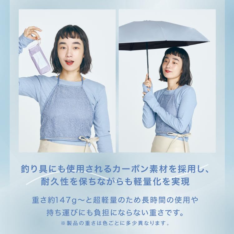 Sun Aerial Gray Light UV for Sunny and Rainy Folding for Commuting and 2026Wpc. Umbrella, Light-Blocking Tiny, Heat-Blocking/100% Blocking/100%