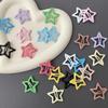 Solid Star Pair Five-pointed Star Bb Clip Broken Hair Card Energetic Girl Hair Clip Sweet Girl Bang Clip Side Edge Clip