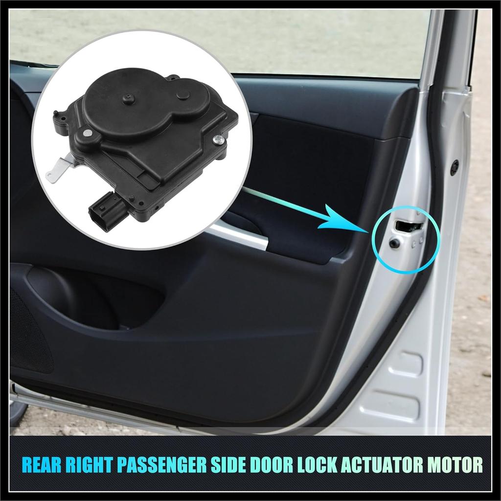 Replacer Rear Right Passenger Side Power Door Lock Actuator Motor for Honda Odyssey 05-10 5-Door Side Slide Door Lock Door Latch Actuator Assembly