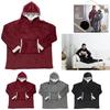 Burgundy Insulated Sweatshirt With Pocket/Snuddie
