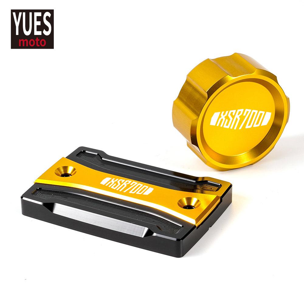 Motorcycle Accessories Front & Rear Brake Fluid Cylinder Reservoir Cover Cap Free Shipping For YAMAHA XSR700 XSR xsr