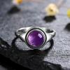 CopperRings Natural Amethyst Gemstone Rings for Women Wedding Bands Anniversary Gift Fine Jewelry