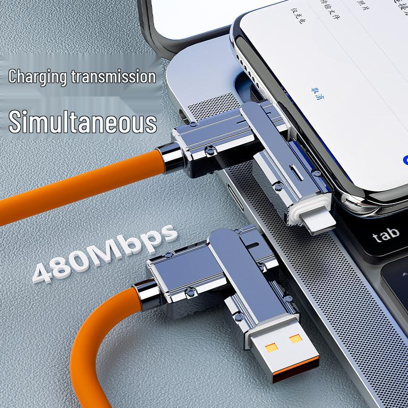 Mecha Multi-Device Fast Charging Cable: Apple, Huawei, Xiaomi, Oppo, Honor, Type-C