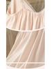 Women's Summer Lace Nightgown with Chest Pad - Wearable As Homewear or Dress