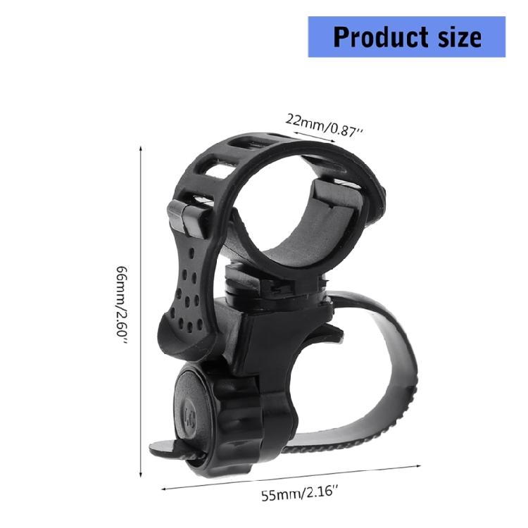 LED Flashlight Plastic Clip Cycling Headlight Pump Stand Replacement Bicycles handlebars Light Brackets Easy Installation