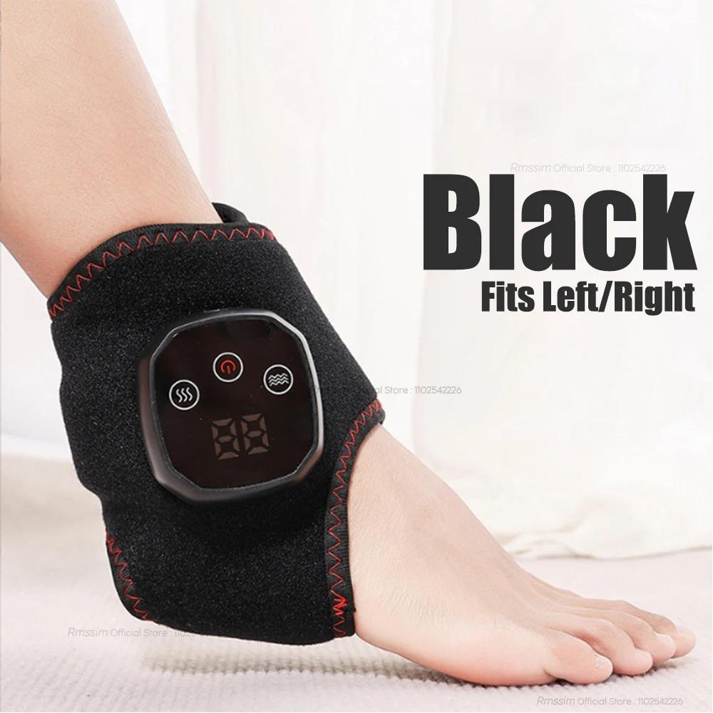 Ceinture de Massage Chauffante pour Cheville Compresse Chaude Électrique Massage Vibratoire Bande de Protection pour Cheville Syndrome du Canal Carpien Main Pied Outil de Protection