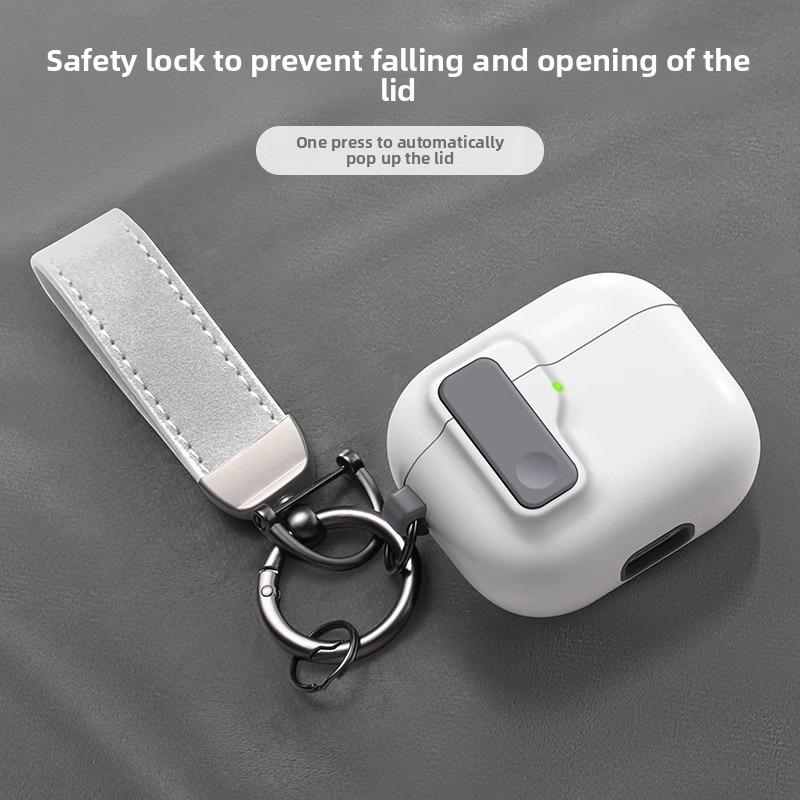 Applicable To AirPods 4th Generation Earphone Case Apple AirPodspro 2nd Generation Wireless Bluetooth Button Earphone Case Soft Case