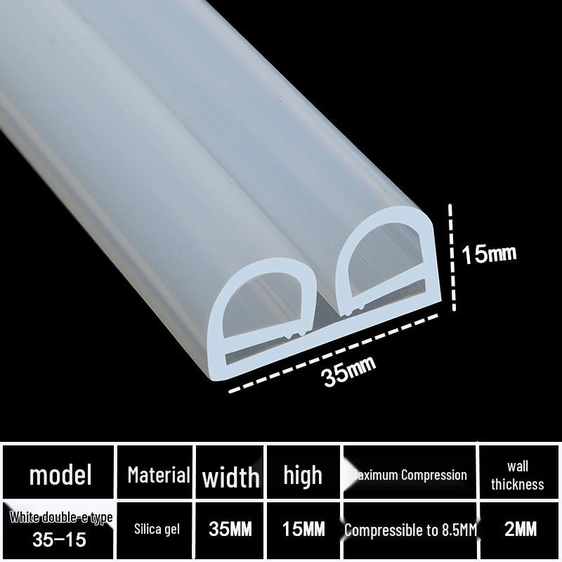 Silicone Sealing Strip: Acid & Alkali Resistant, High Temp Resistant, P & E-shaped for Oven, Steamer, Baking, Cold Storage.