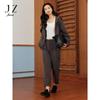 JUZUI 2025 Spring Women's Casual Air Cotton Loose Wide Leg Pants