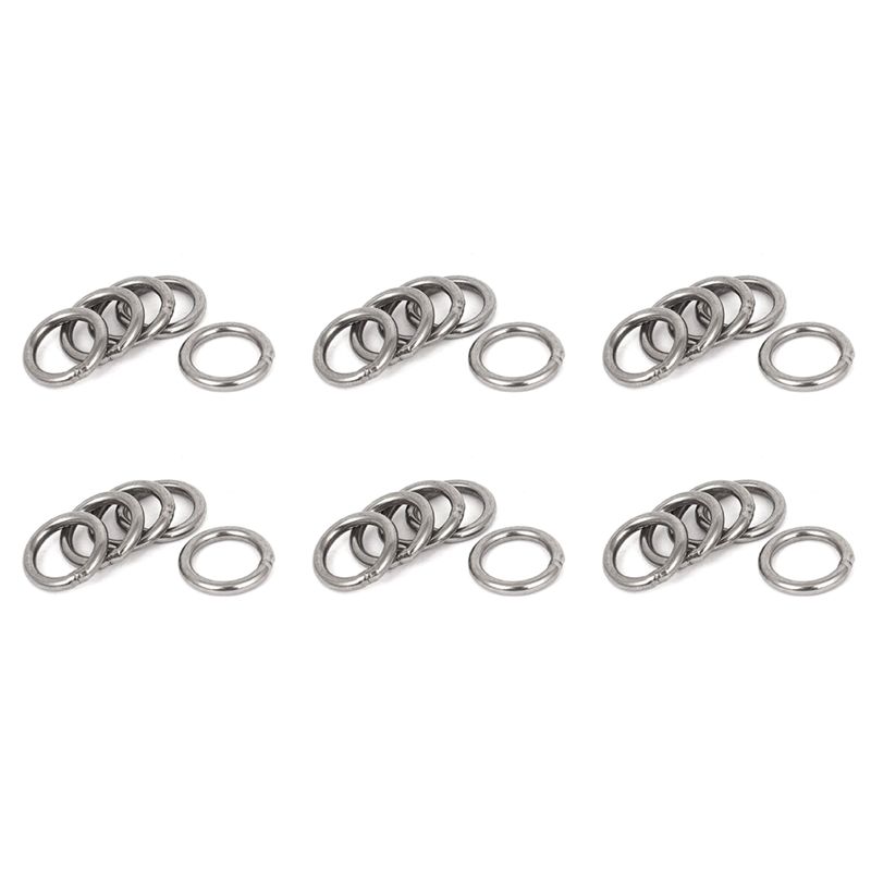 Feb.20Mm X 3Mm Stainless Steel Webbing Strapping Welded O Rings 30 Pcs