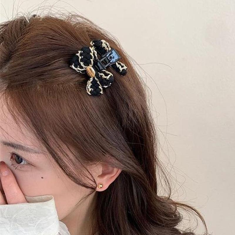 2Pcs Shining Hair Claw Hairpin Princess Headwear Bow Shaped For Y2K Girls Women Headwear