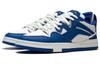 Li Ning Wave PRO Synthetic Leather Slip Resistant Abrasion Resistant Low top Skateboard Shoes Men's White Blue AECT013-2