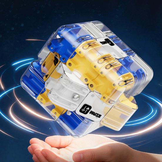 1/2 Stück 3D Puzzle Labyrinth Würfel Denkspiel Rollende Kugel Labyrinth Würfel Stressabbau Logisches Denken Training Pädagogisches Perlen Labyrinth Würfel Spielzeug