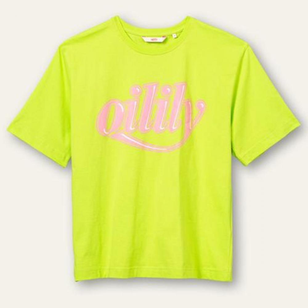 Футболка с логотипом Oilily owbsaTs021 73 (lime)/FREE