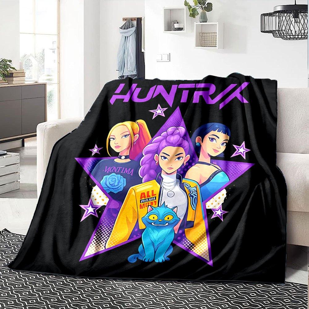 1pc hunter x Blanket Soft Warm Throw for Home, Office, Travel All Season Cozy Bedding Gift, Office Cozy Accessory