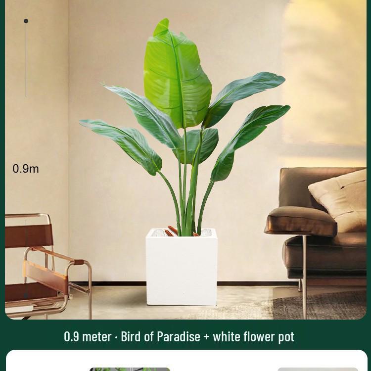 High-End Indoor Bird of Paradise Decor: Luxury Potted Traveler's Palm