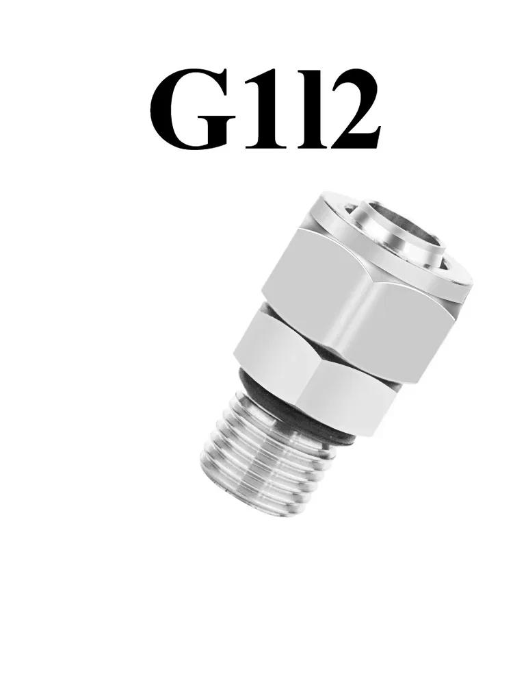 4 6 8 10 12 Hose Quick Twist 1/8 1/4 3/8 1/2 Inch BSPP Male 304 316L Stainless Steel Pipe Fitting Connector Air Water Pneumatic
