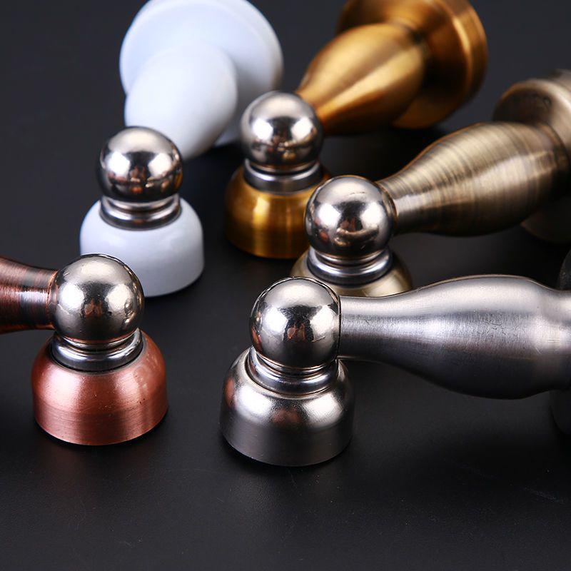 304 Stainless Steel Magnetic Floor Door Stopper - Invisible Anti-Collision Wall Mount for Bathroom Door