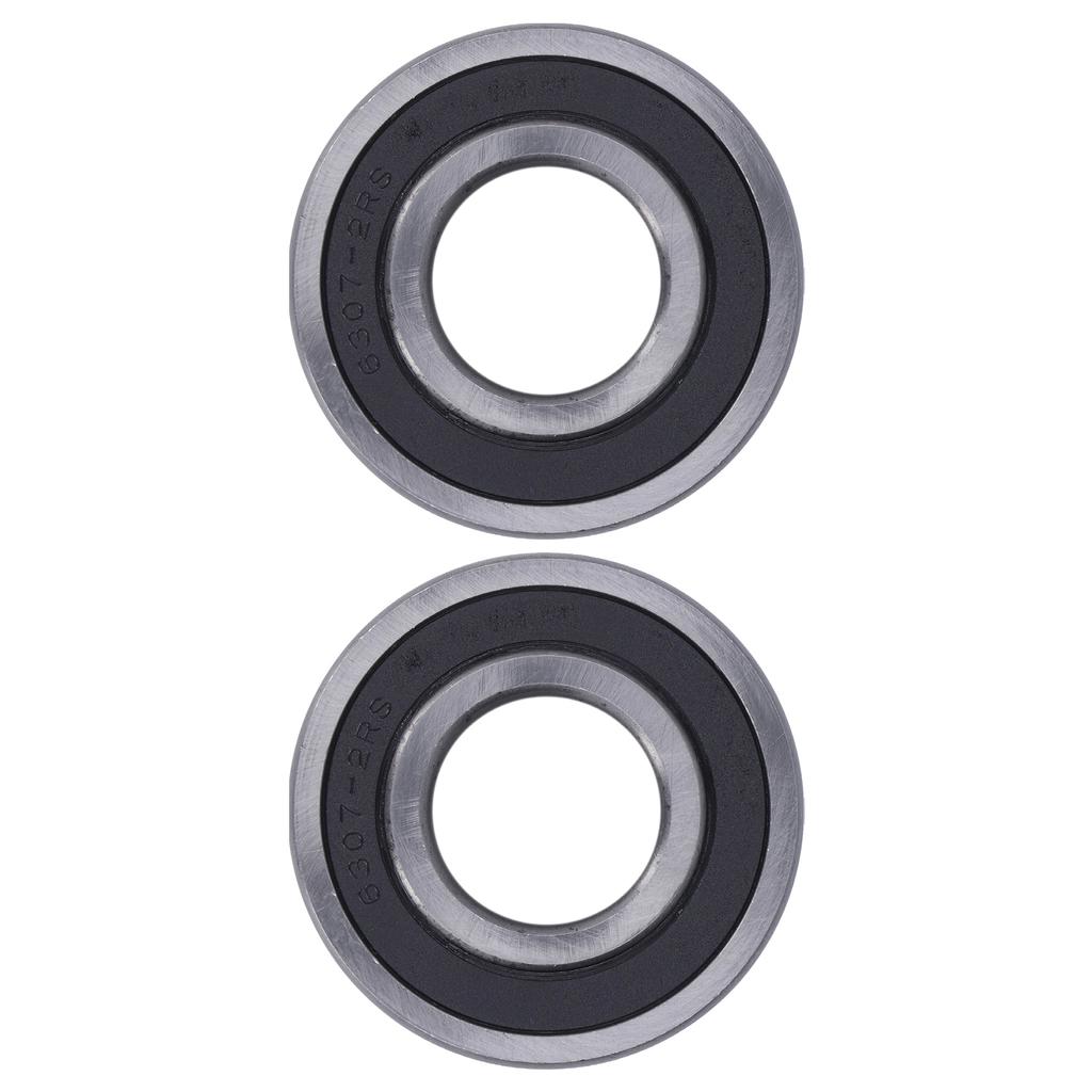 2Pcs Deep Grooves Ball Bearings Rubber Sealed Bearing for Relatively Stable Linear Motion Equipment