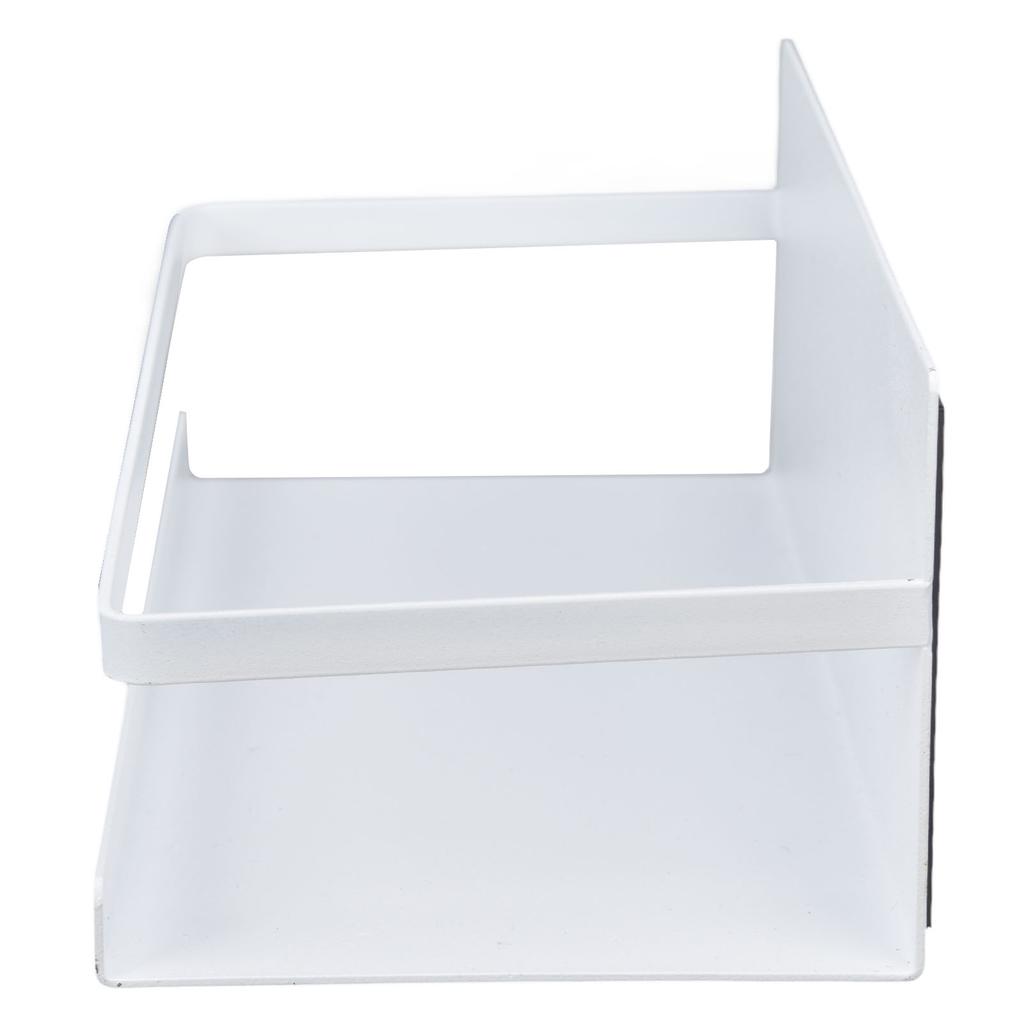 Kitchen Rack Space Saving Spice Shelf Organizer Magnetic Single Tier Iron for StorageWhite