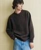 DRAW FIT Wool Blend Hairy Knit [Brown]