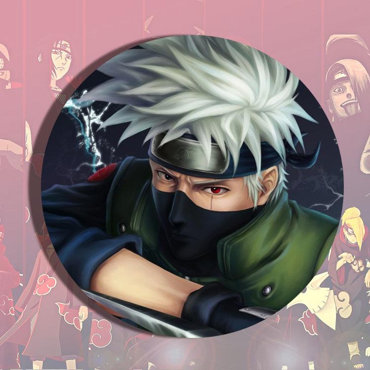 Sasuke Naruto Itachi Madara Kakashi Anime Badge Pin Metal Enamel Lapel Pin Cosplay Accessories Brooch Keychain Gift For Fans