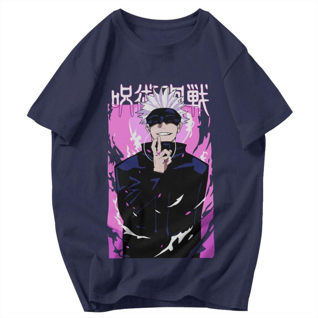 Men T Shirt Anime Jujutsu Kaisen Satoru Gojo Vintage Funny Gifts Y2K Graphic Anime Unisex Clothes T Shirts