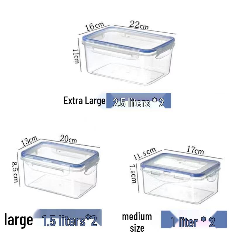 ZISIZ Plastic Food Storage Container