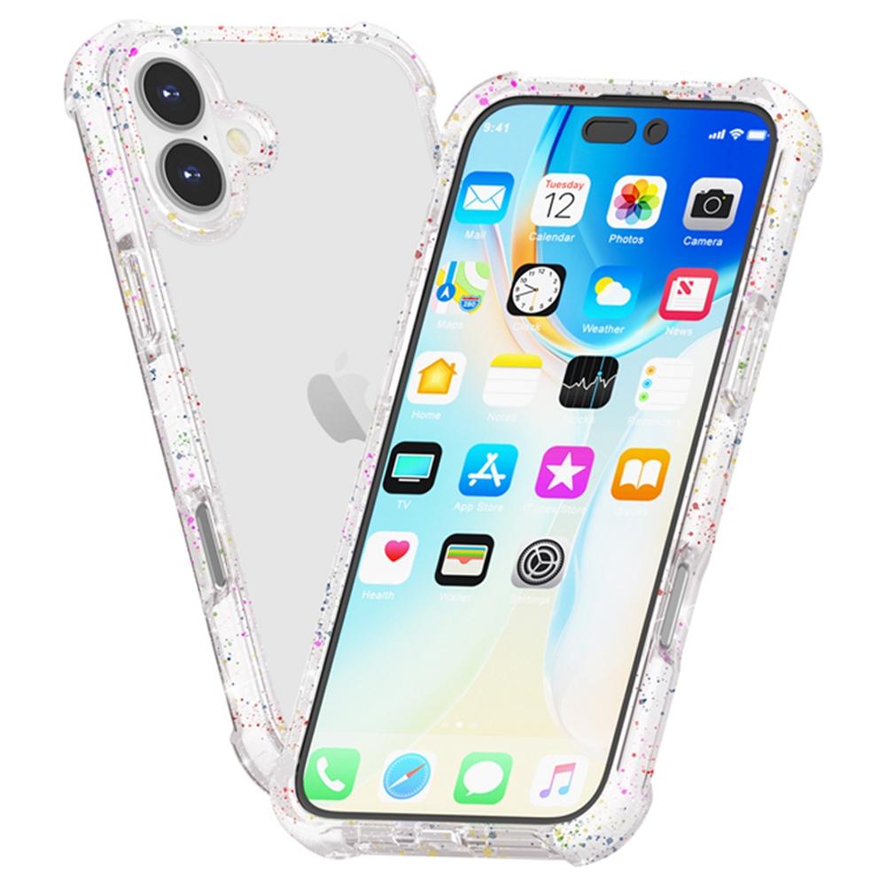 Für iPhone 17 Hülle Vier Ecken Anti-Drop Transparentes TPU + TPE + PC Handyhülle