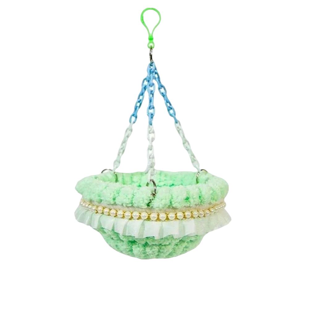 Vielseitige Verdickte Papageiennestschaukel Atmungsaktiv Gemütlich Papageiennesthaus Bonbonfarbe Warm Vogelkäfig Hängematte Herbst Winter