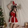 Night Dream Velvet Christmas Costume Lingerie Set