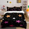 Orange, White, Pink Stars. Bedding Sets Duvet Cover Sets Duvet Covers Pillowcases(1 * Duvet Cover 2 * Pillowcases, Without Duvet Insert)