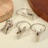 10Pcs Toothed Curtain Clips Metal Flexible Curtain Hanging Ring Heavy Duty Non-Slip Curtain Hook for Curtains and Laundry