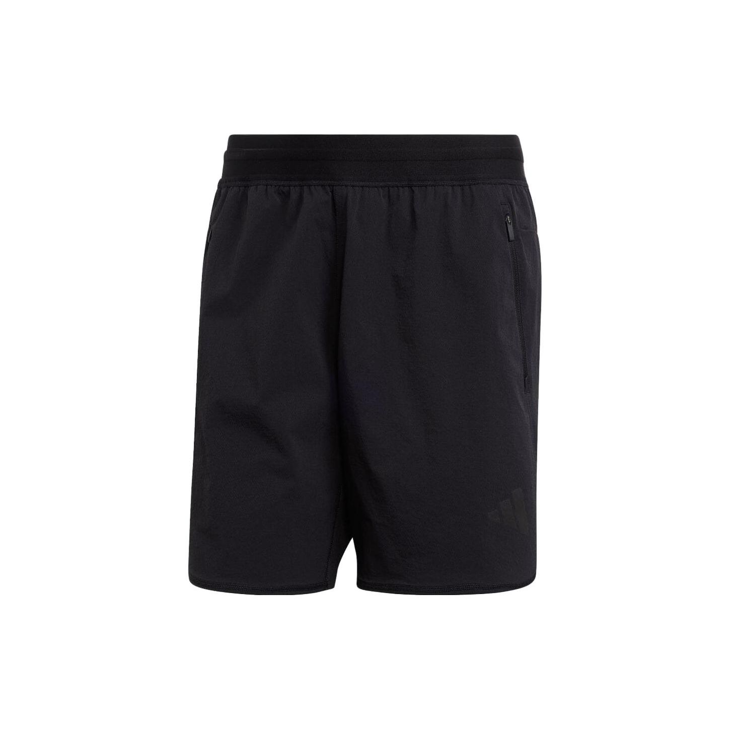 

Adidas Solid Color Zipper Pocket Casual Shorts Men shorts Black HY0775 L