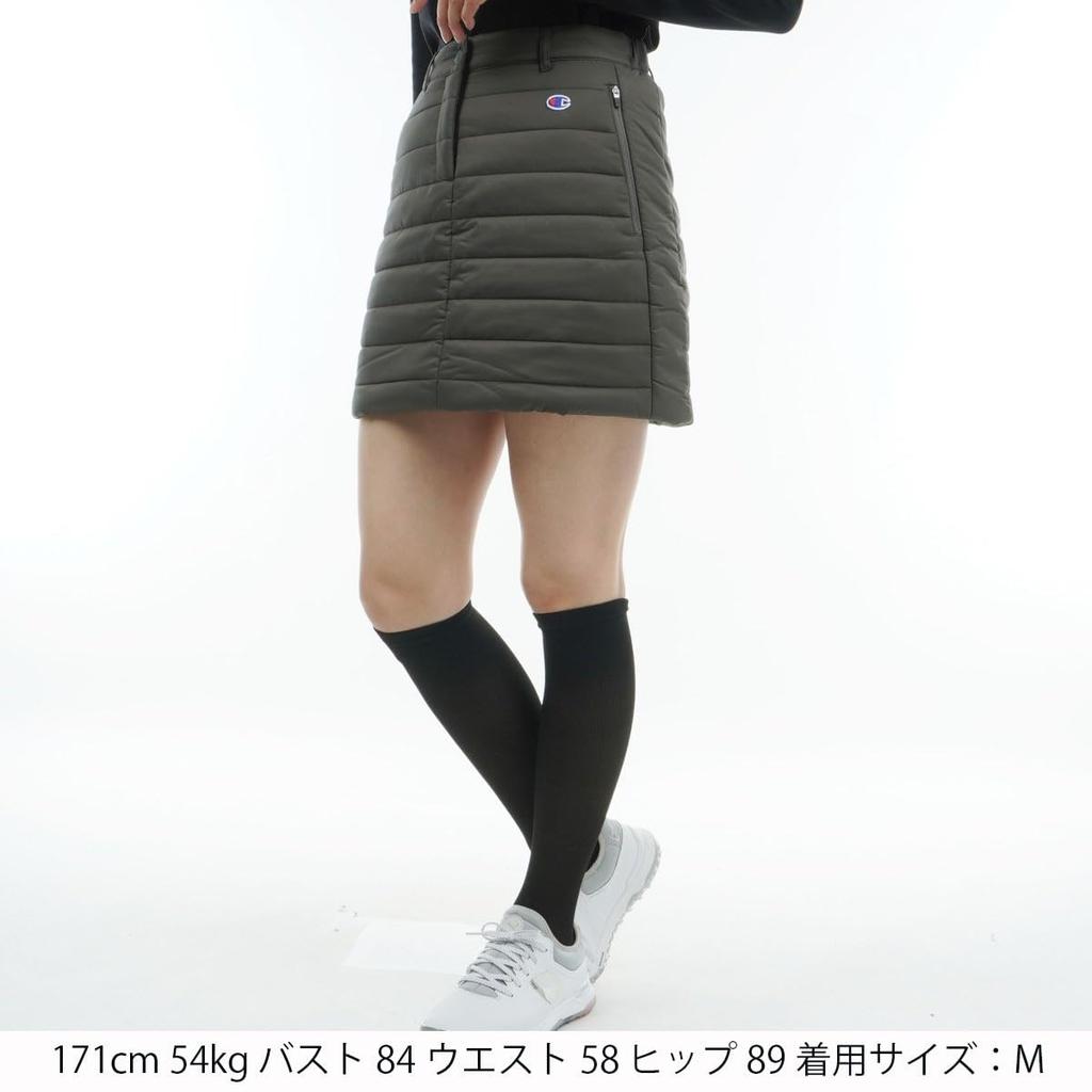 Champion Windproof Script Logo Golf Charcoal Women's Stretch, Warm, Water-Repellent, Skirt, Bottoms, CW-YG206,