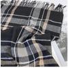 Plaid Scarf Women's Winter Warm Imitation Cashmere Fringed Shawl Dual-purpose Scarf Windproof & Warm, Multi-Color Options for Casual Outings, Office