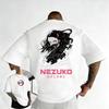 Plus Size Demon Slayer Summer Anime Printed Men and Women Tshirt Casual Parent Child Top Fashion Cotton Street Harajuku Y2K