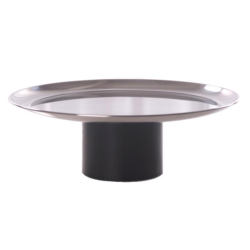 

Современная простая металлическая тарелка с высокими ножками для фруктов, украшения для домашнего журнального столика, поднос для хранения фруктов и закусок, креативный декоративный поднос