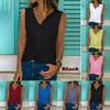 Premium Quality Women Sleeveless Blouse Vest Top Summer Casual V Neck Tank T-shirt Beach Shirts For Effortless Style