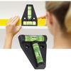 ABS Plastic T Level Bubble with Installation Hole Camera Levels Symbol Measuring Instruments Layout Tools Small Angles(BLACK)