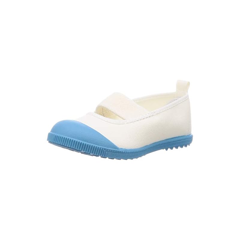 [Moonstar] Made In Japan Indoor Shoes, Ballet Style, Alpha School Color, Kids, Cobalt, 24.0 Cm, 2E