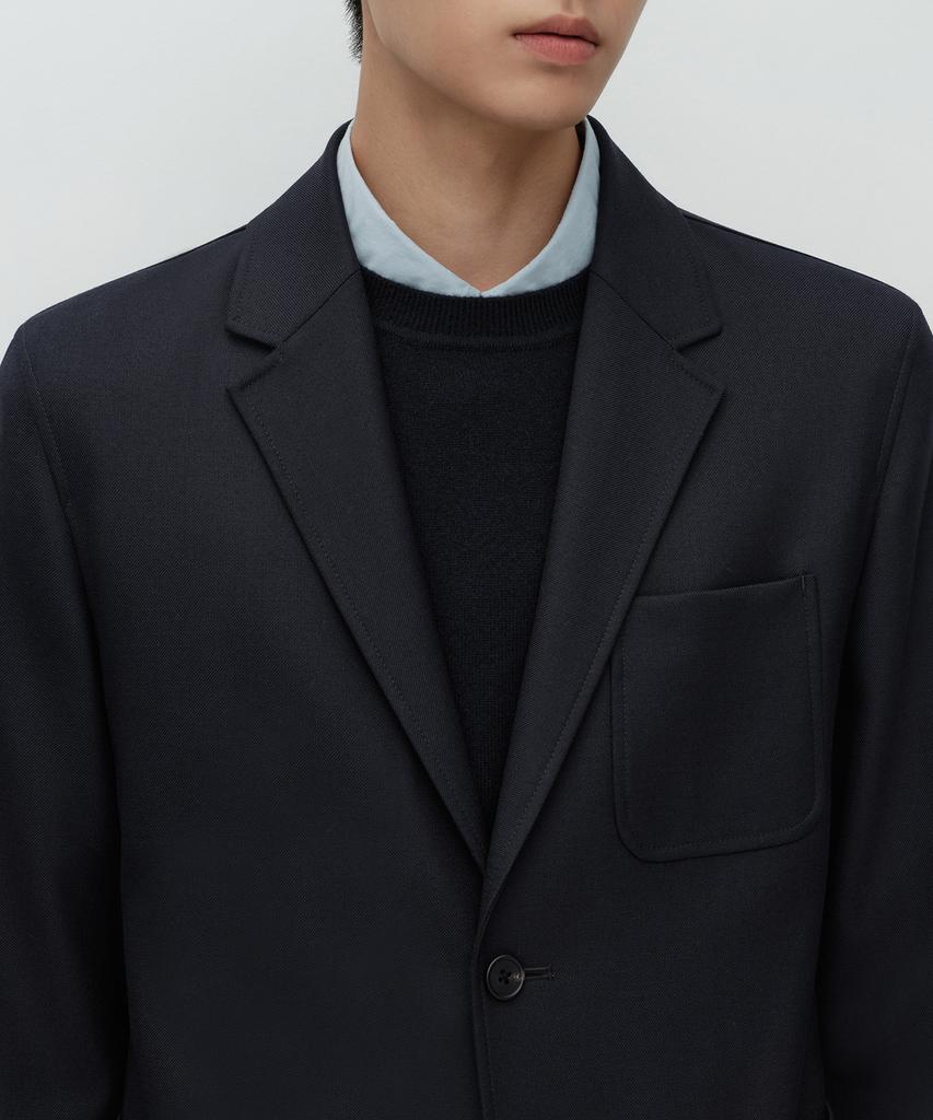 Musinsa Standard [City Workers] Wool Blend Blazer [Navy]