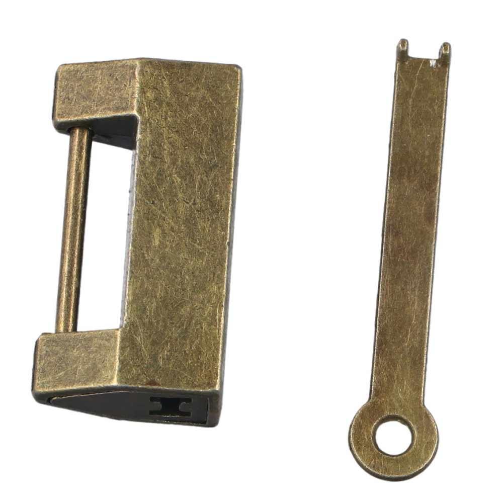 Hardware with Key for Wooden Box Bolt Decoration Handle Drawer Hasp Boxes Lock Door Locks Padlock