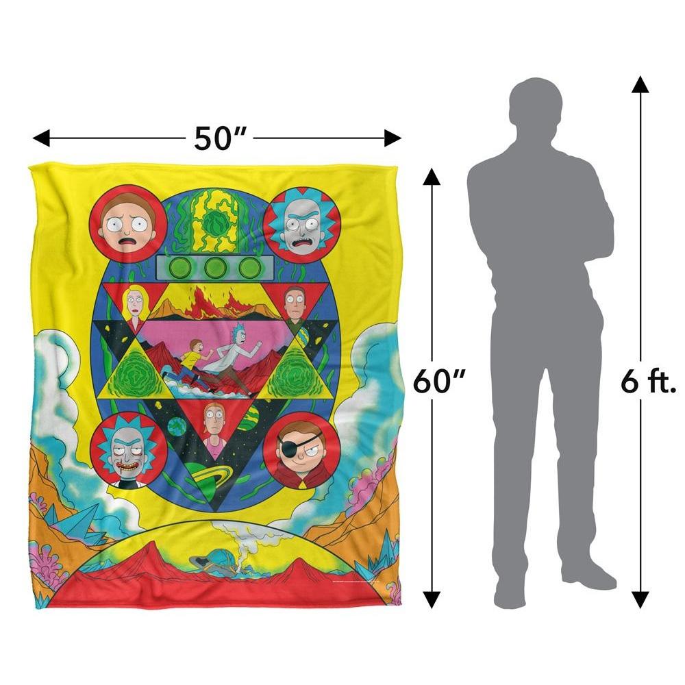 Rick And Morty Abstract Blanket