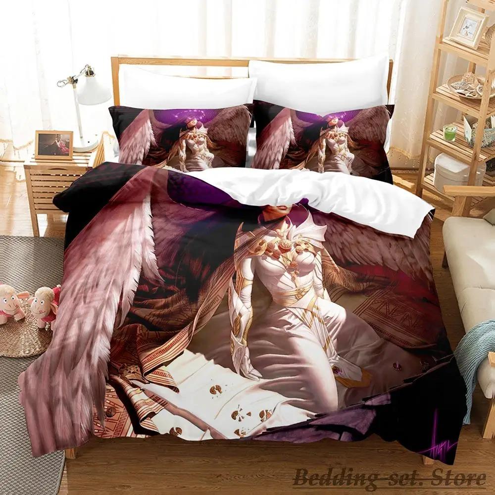 New M-Magic The Gathering Bedding Set Cartoon Anime Three-piece Set Adult Kid Bedroom Duvetcover Sets 3D Kawaii Twin Set