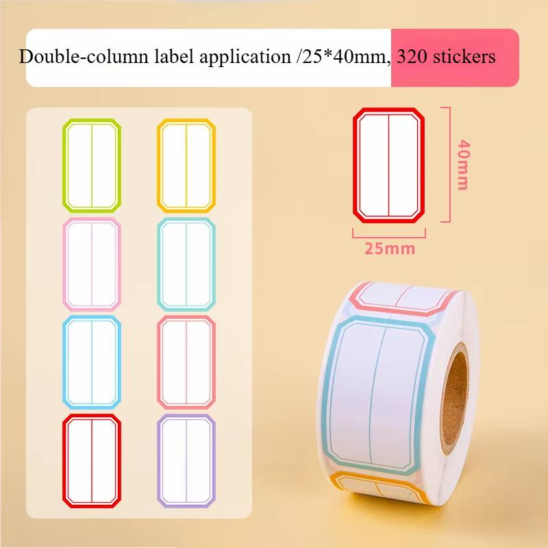 800/500/400pcs roll Colorful Waterproof Self Adhesive Labels Name Tags for Bottles Handwriting Notes Spice Stickers